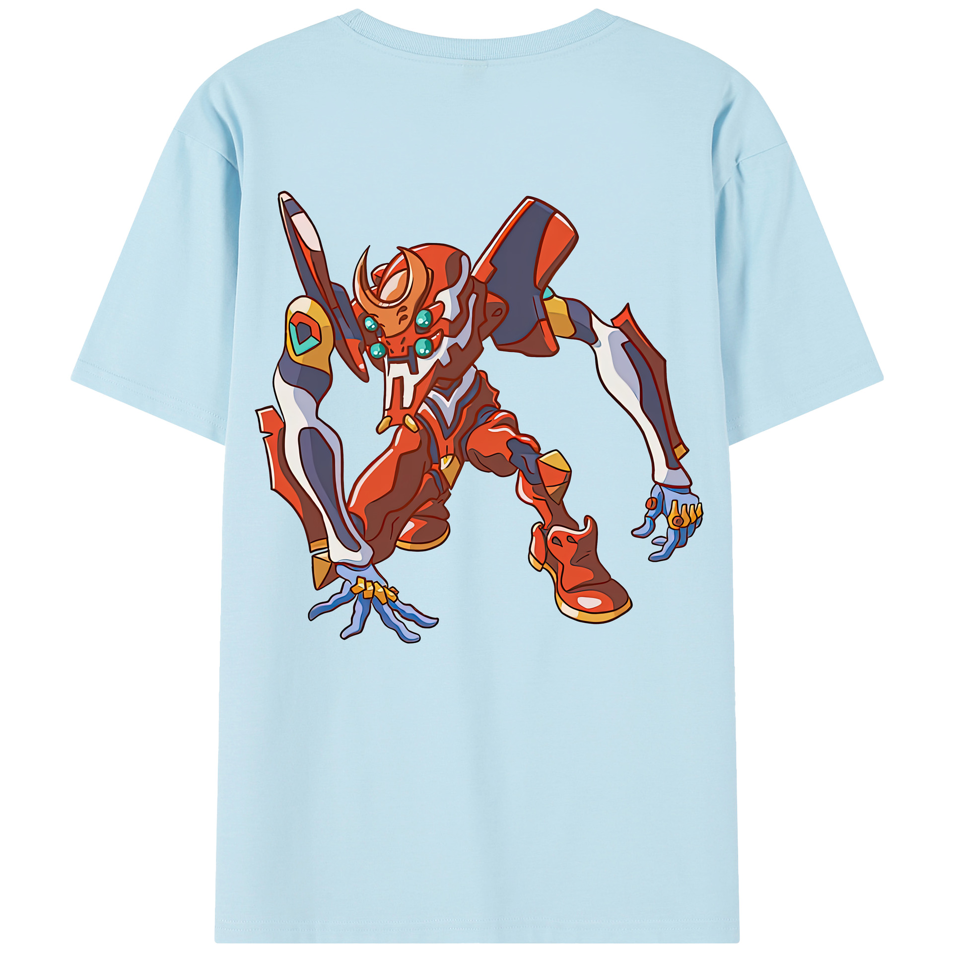 （画像用） EVA 新世紀エヴァンゲリオン 綿100％半袖Tシャツ（背面プリント）